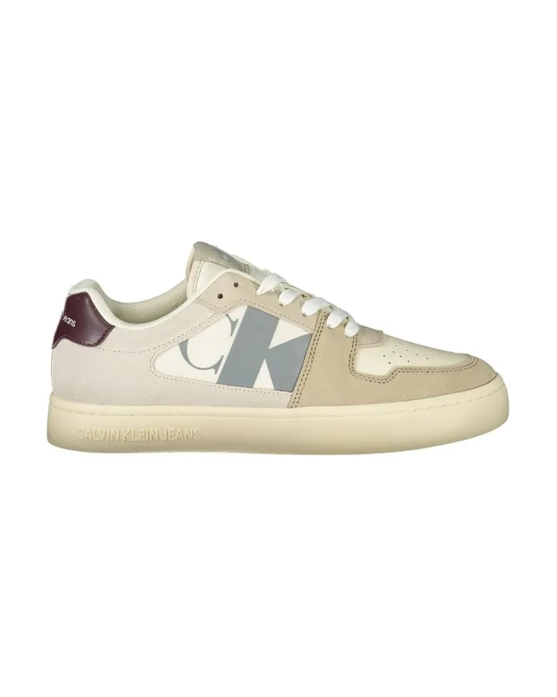 Calvin Klein Monogram Sneaker im Lowtop-Stil Elfenbein