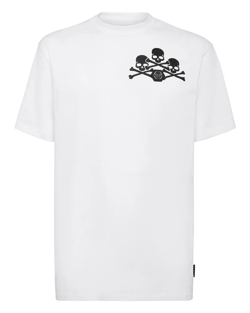 Philipp Plein T-Shirt Skull Weiß