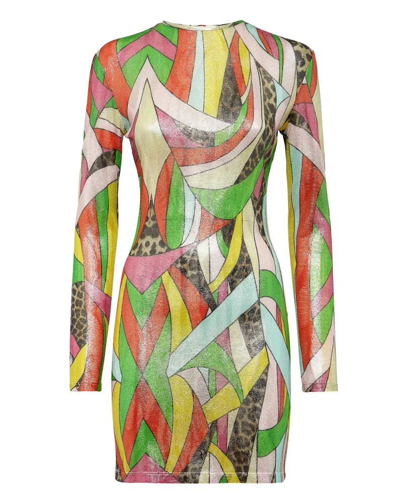 Philipp Plein Strickkleid Mehrfarbig