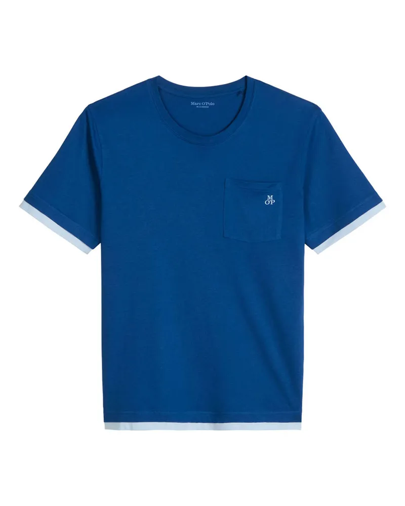 Marc O'Polo Marc O'Polo Herren T-Shirt Mix N MatchTee Shirt, Kurzarmshirt, Basic Shirt Dunkelblau
