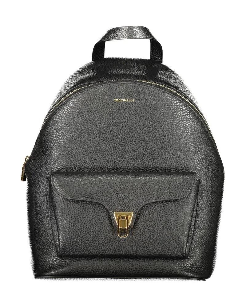 Coccinelle Alpha Rucksack Vielseitiger Stil Schwarz