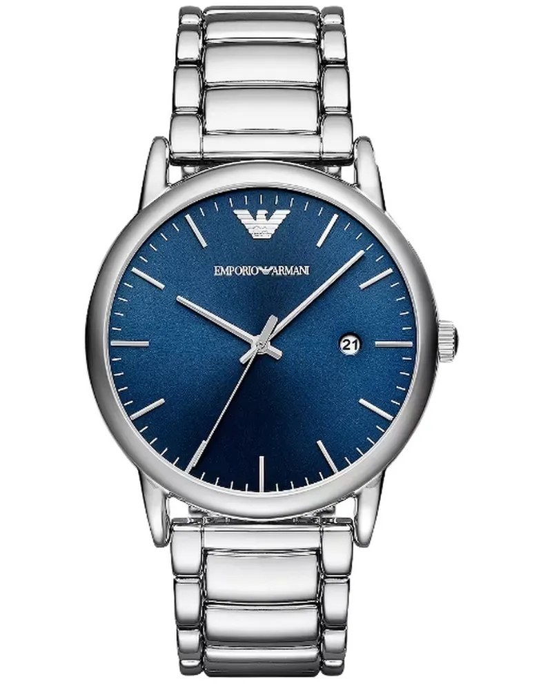 Emporio Armani Herrenuhr Quartz Silber Silber