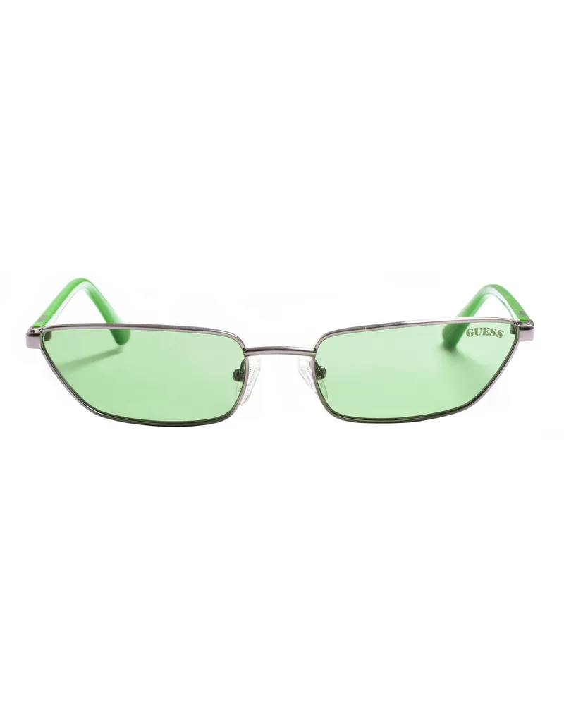 Guess Damen-Sonnenbrille aus Metall mit rechteckiger Form GU8285 Grün