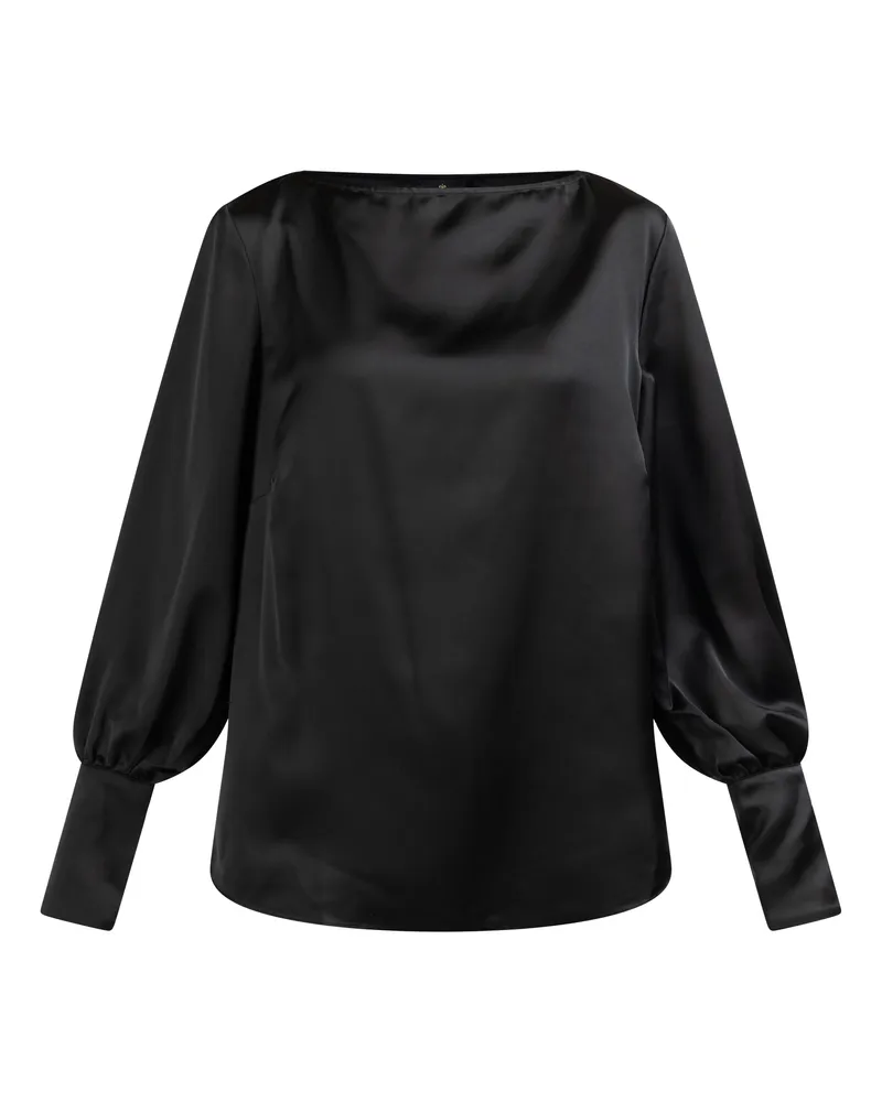 DreiMaster Langarmbluse Damen schwarz Schwarz