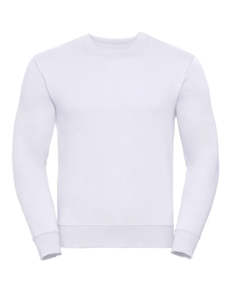 Russell Athletic Russell - Sweatshirt für Herren angesetzte Ärmel (Weiß Weiß