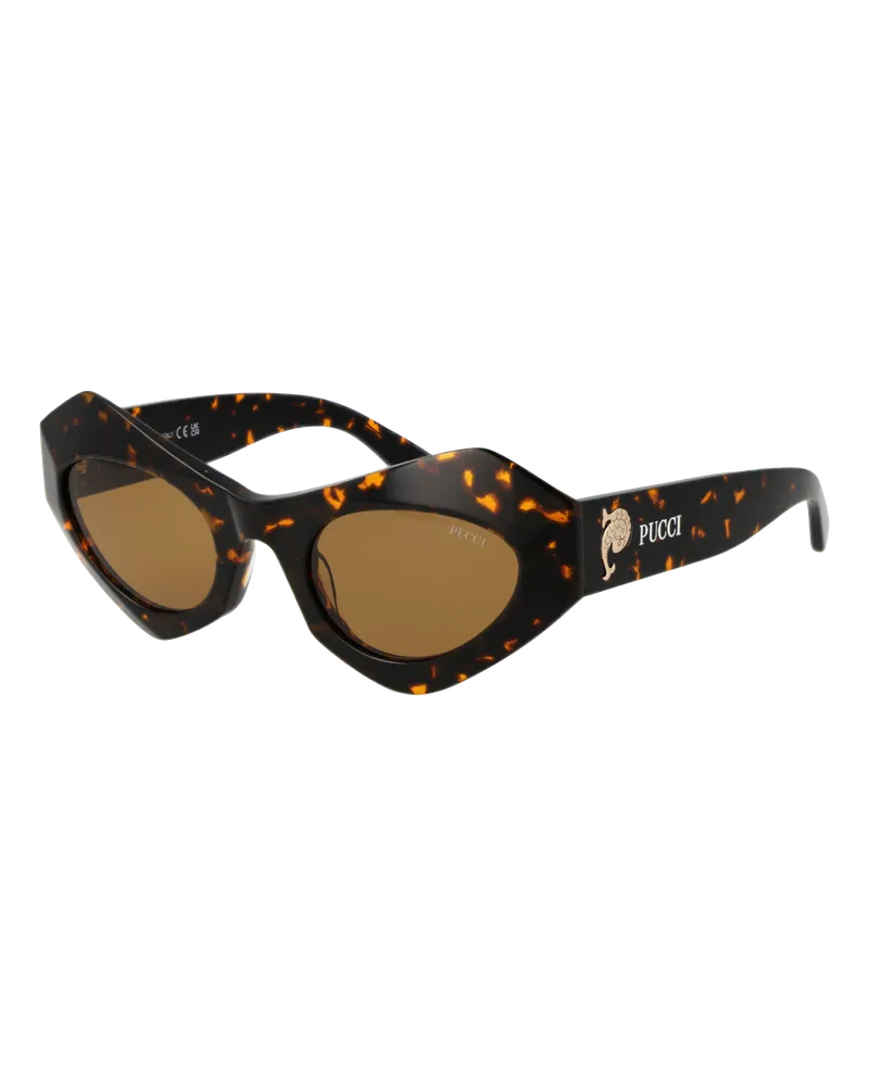 Emilio Pucci Pucci Sonnenbrille EP0214 52E 50 Braun