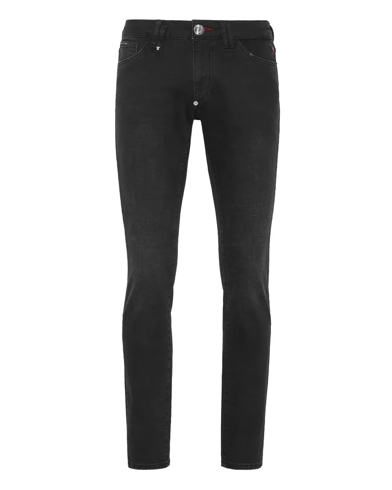 Philipp Plein Jeans Slim Fit Schwarz
