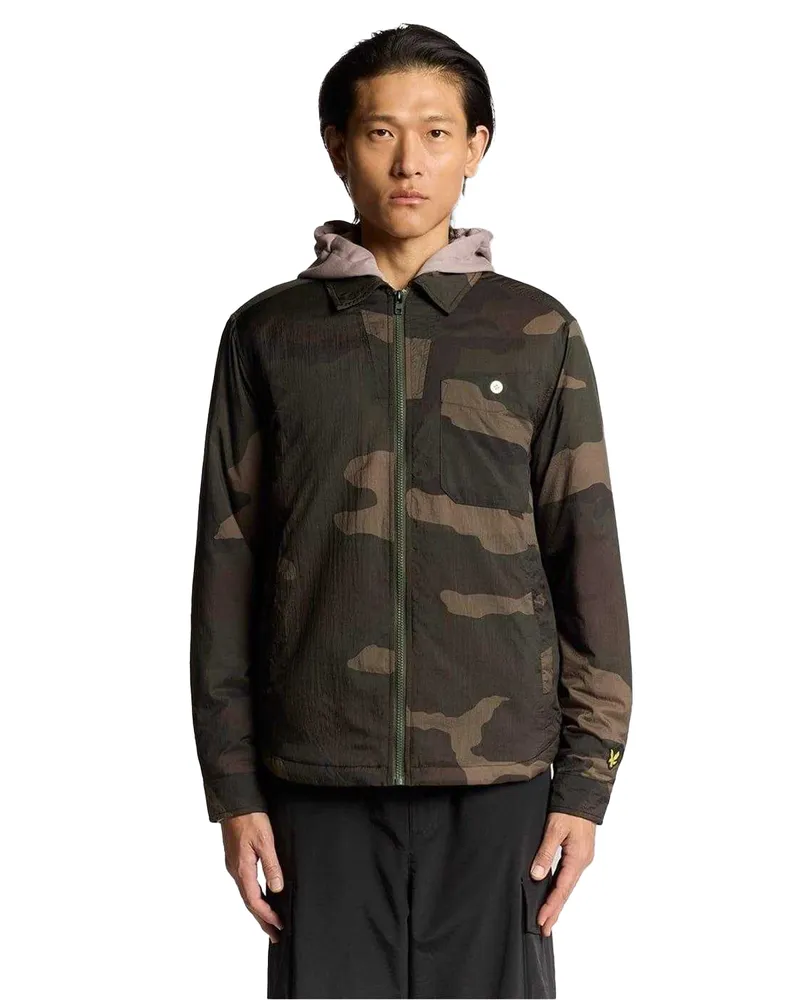 Lyle & Scott Hemdjacke für Herren (Grau-Taupe Grau