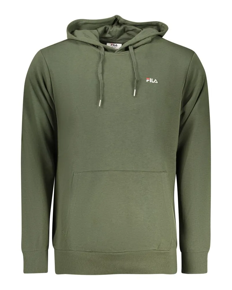 Fila Verde Baumwoll-Hoodie für Herren - Grün Grün