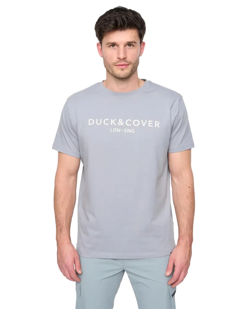 Duck and Cover Chamata" T-Shirt für Herren (Stahlblau Blau