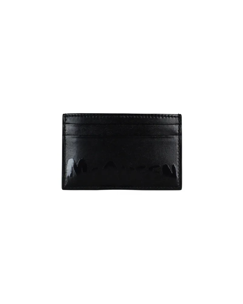 Alexander McQueen Karteninetui Schwarz Schwarz
