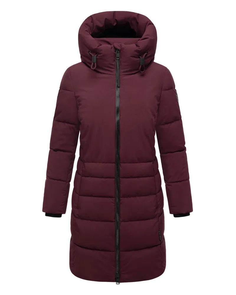 NAVAHOO Damen Steppmantel Mondnebel XIV – warm, stilvoll & funktional Rot