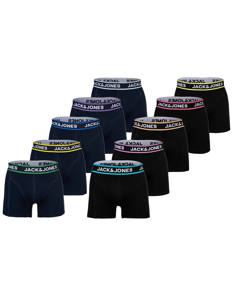 Jack & Jones Jaclimes Solid Trunks 10er-Pack Boxershorts Mehrfarbig