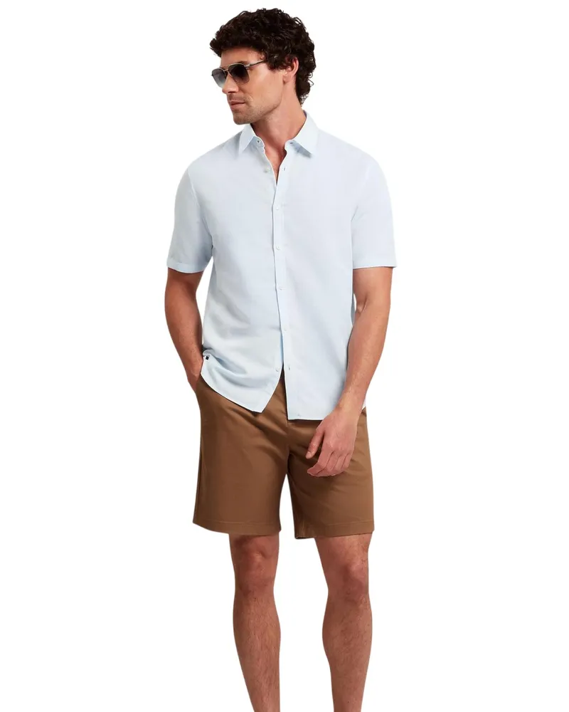 Ted Baker Baker" Hemd für Herren, Regulär, kurzärmlig (Hellblau Blau