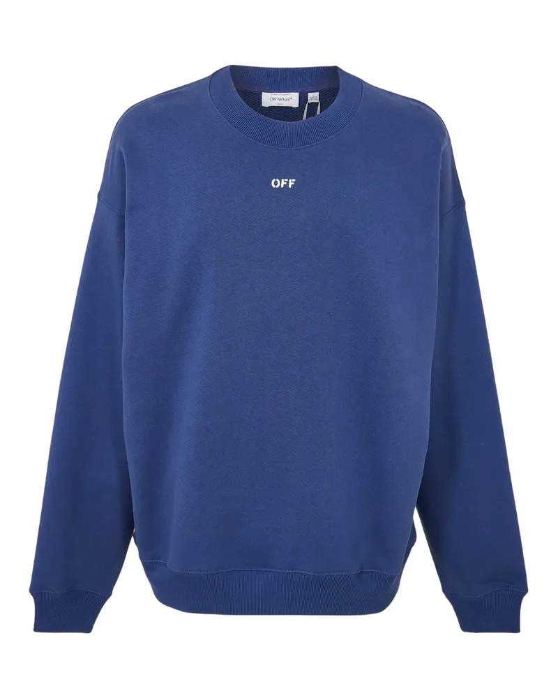 OFF-WHITE Off White - Sweatshirt für Herren, Rundhalsausschnitt (Dunkelblau/Weiß Dunkelblau