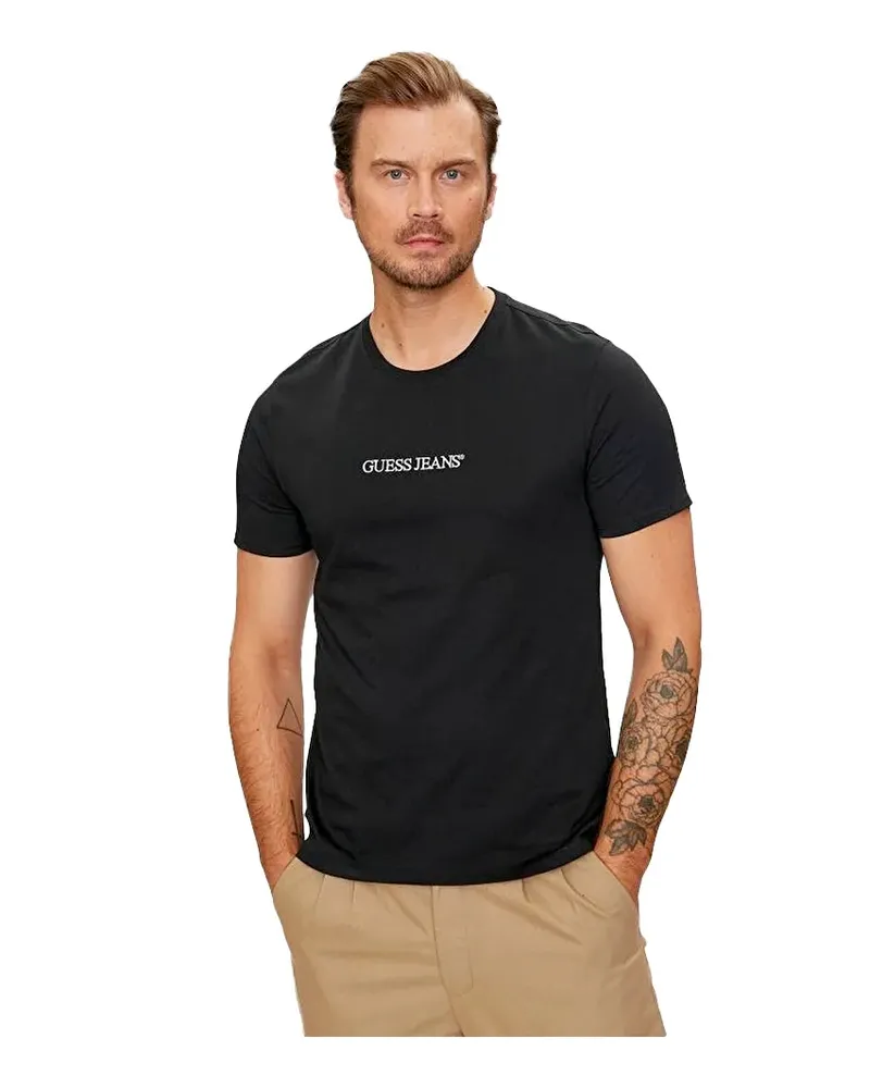 Guess Herren G Essential T-Shirt Schwarz