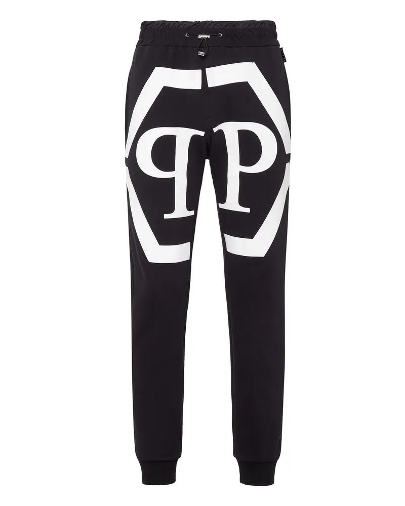 Philipp Plein Jogginghose Hexagon Schwarz