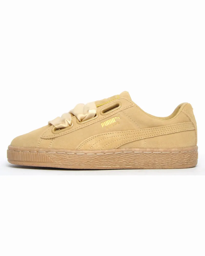 Puma Wildleder Herz Leopard Damen Brown Trainer Beige
