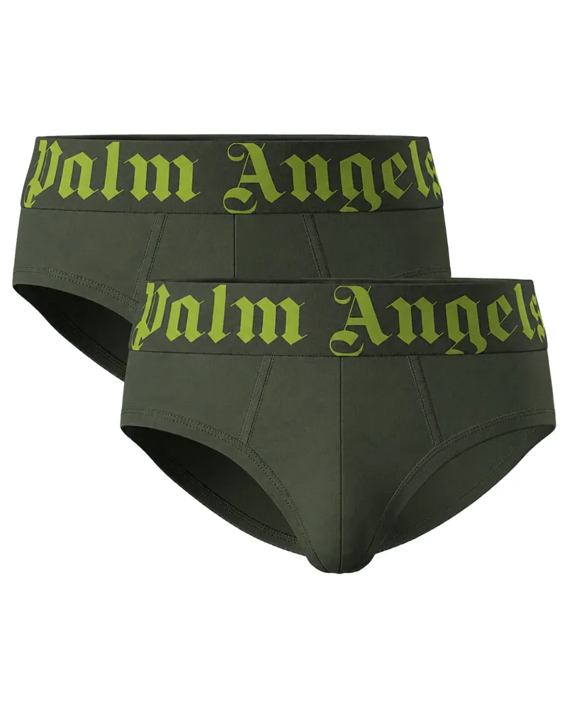Palm Angels Herren-Slips Mehrfachpack - Oliv Oliv