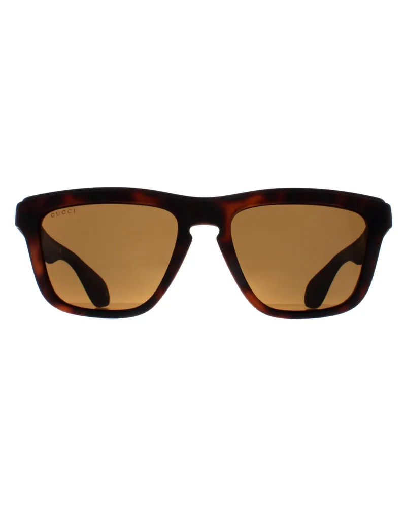 Gucci Rectangle Unisex Havanna Braun GG1571S Braun