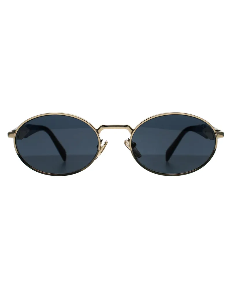 Prada Ovales Damenmodell PR65ZS ZVN09T, blassgoldene Fassung, dunklegraue Gläser - Gold Gold