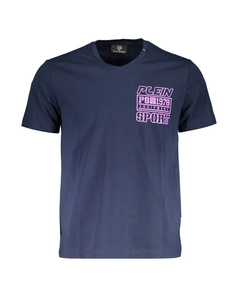 Philipp Plein Blau Baumwoll-T-Shirt für Herren Blau