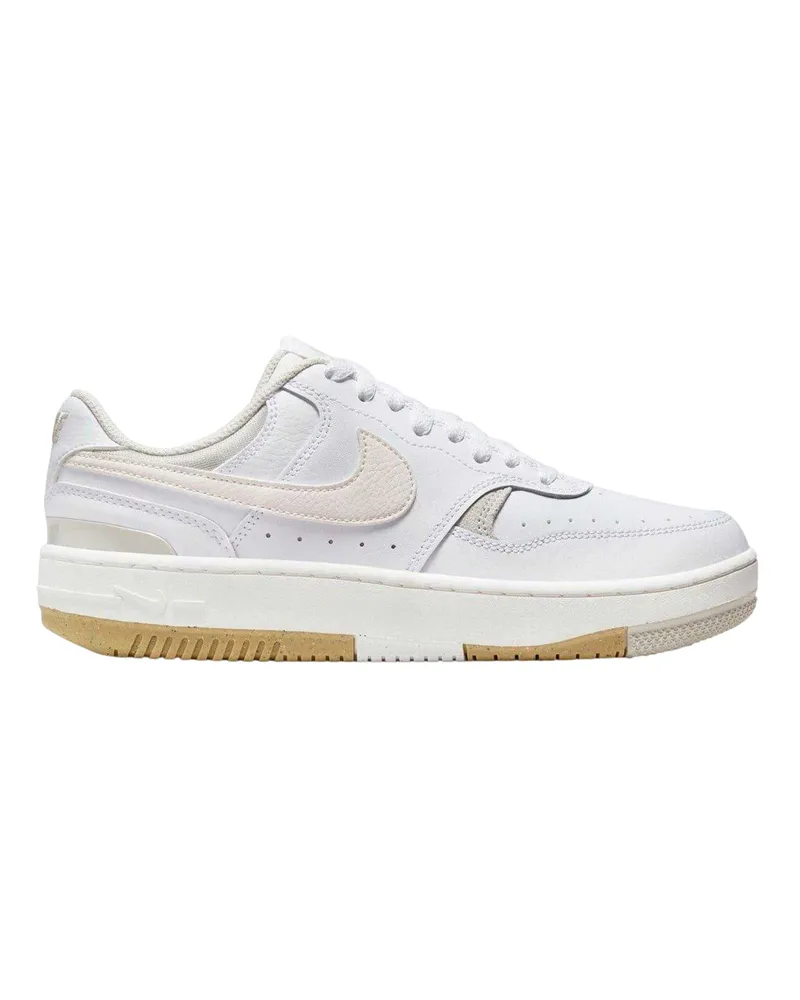 Nike Gamma Force" Sneaker für Damen, Leder, Plattform-Absatz (Weiß/Naturweiß Weiß