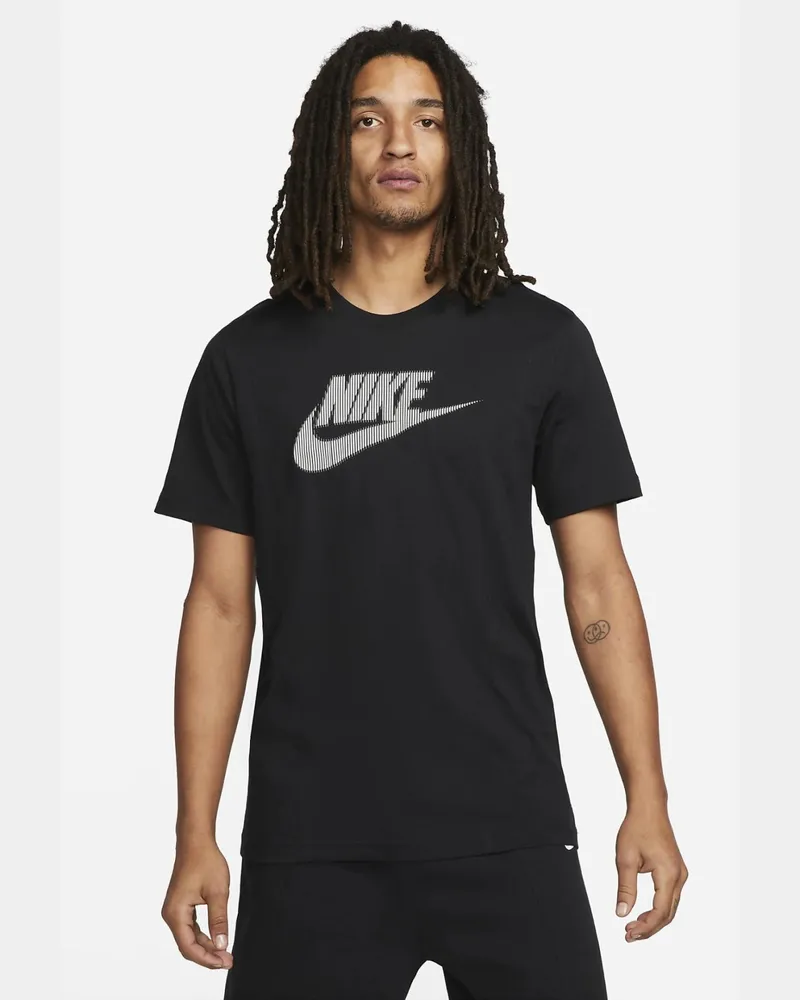 Nike Sportswear Hybrid Herren-T-Shirt in Schwarz Schwarz