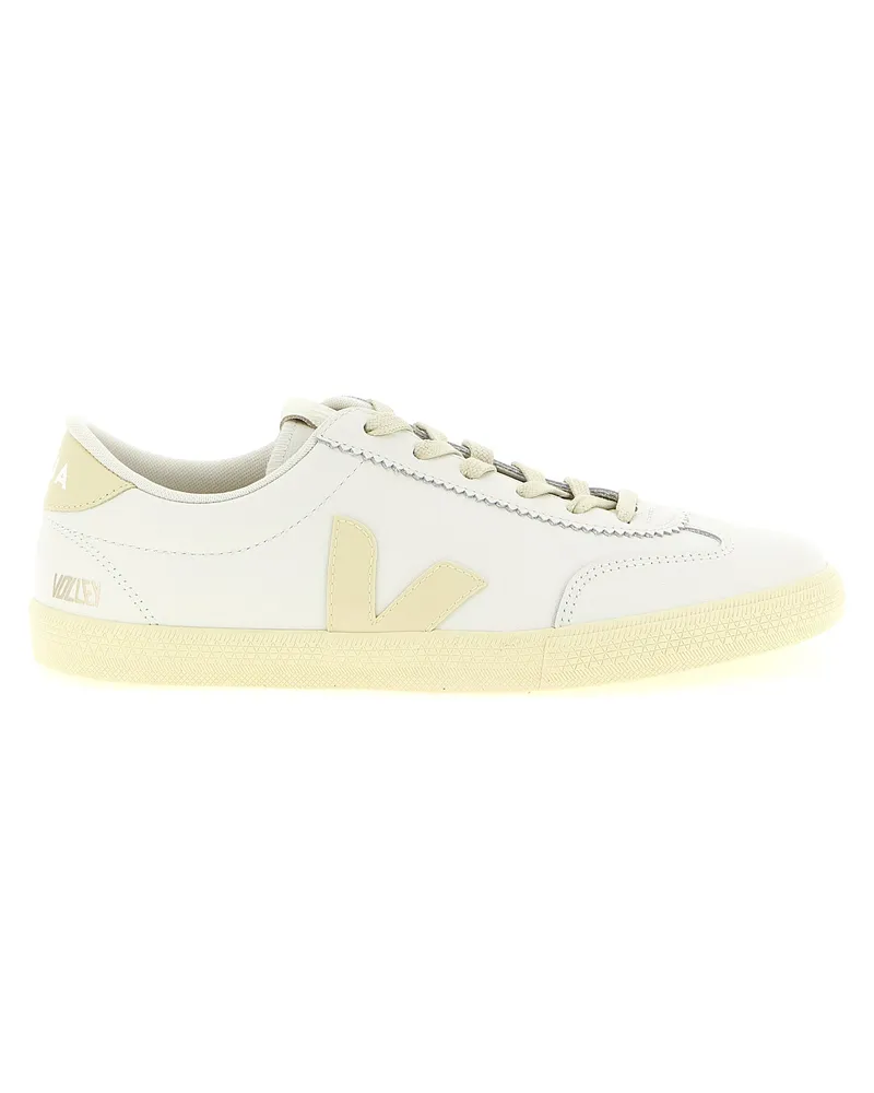 VEJA Weiße Kalbslederschuhe Weiß
