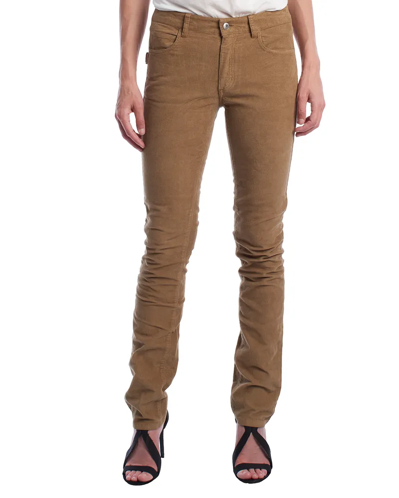 Zadig & Voltaire WKCS0104F Cordhose für Damen im Slim Fit Braun
