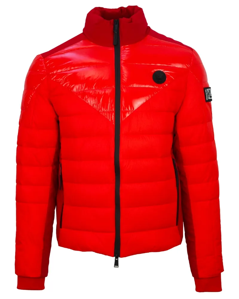 Philipp Plein Schlichte gesteppte rote Jacke Rot
