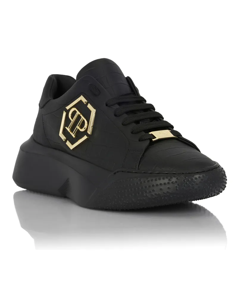 Philipp Plein Crocco Godzilla Runner Schwarz