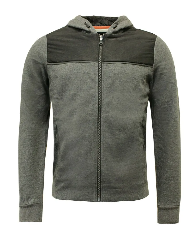 Sergio Tacchini Iraklen Reißverschluss UP Mens Track Top Jacke Grau 37680 941 A114a Grau