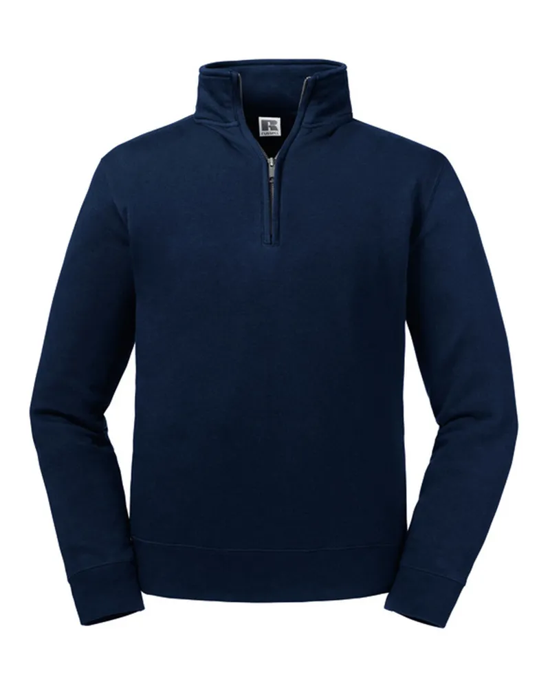 Russell Athletic Russell - "Authentic" Sweatshirt mit kurzem Reißverschluss für Herren (Dunkelblau Marineblau