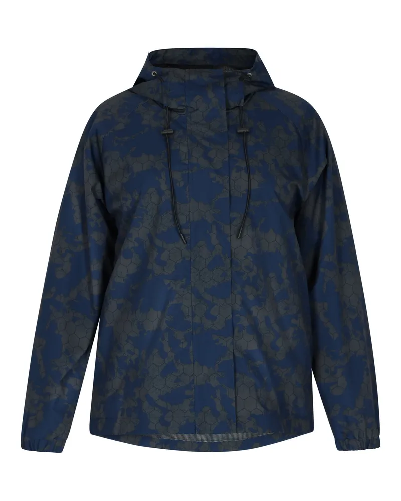 My Mo Anorak Frauen Dunkelgrau Marine Camouflage Blau