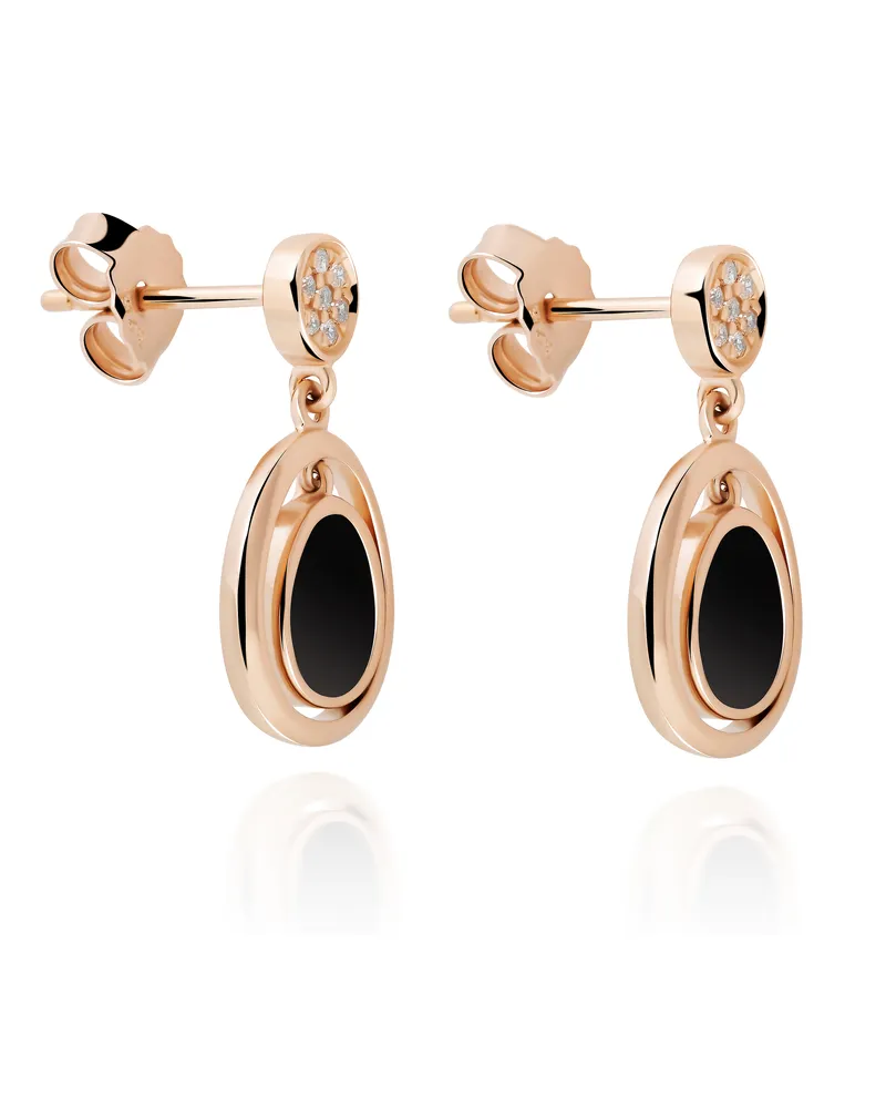 Orphelia Alda' Damen 925 Sterling Silber Ohrhänger - Rose ZO-7470 Rosé