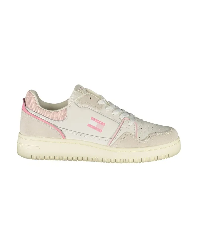 Tommy Hilfiger Weiße Polyurethan Damen Sneaker Weiß