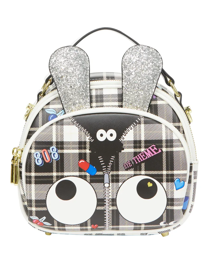 My Mo Handtasche Handtasche Frauen schwarz-weiß Schwarz