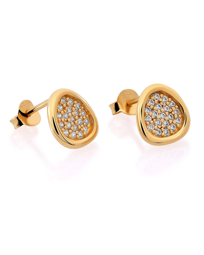 Orphelia Layla' Damen 925 Sterling Silber Ohrstecker - Gold ZO-7489/G Gold