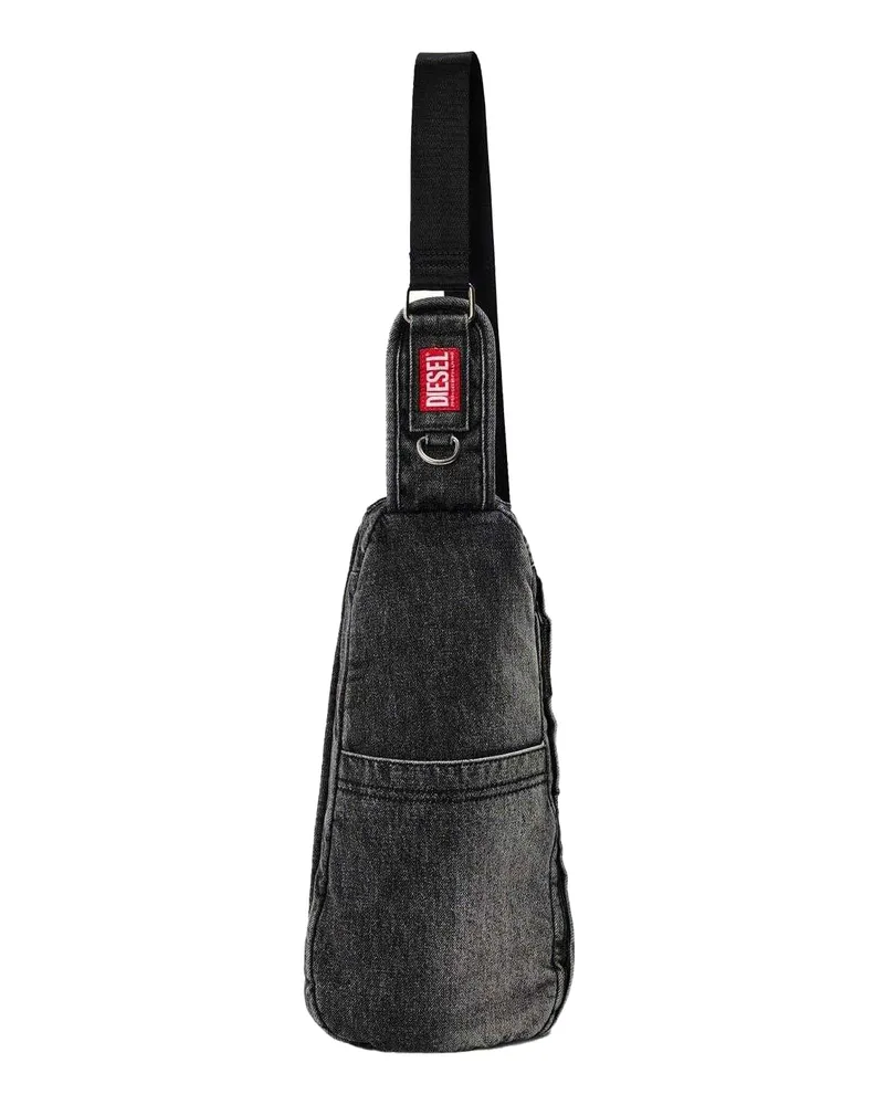 Diesel Rave" Umhängetasche, Denim (Schwarz Schwarz