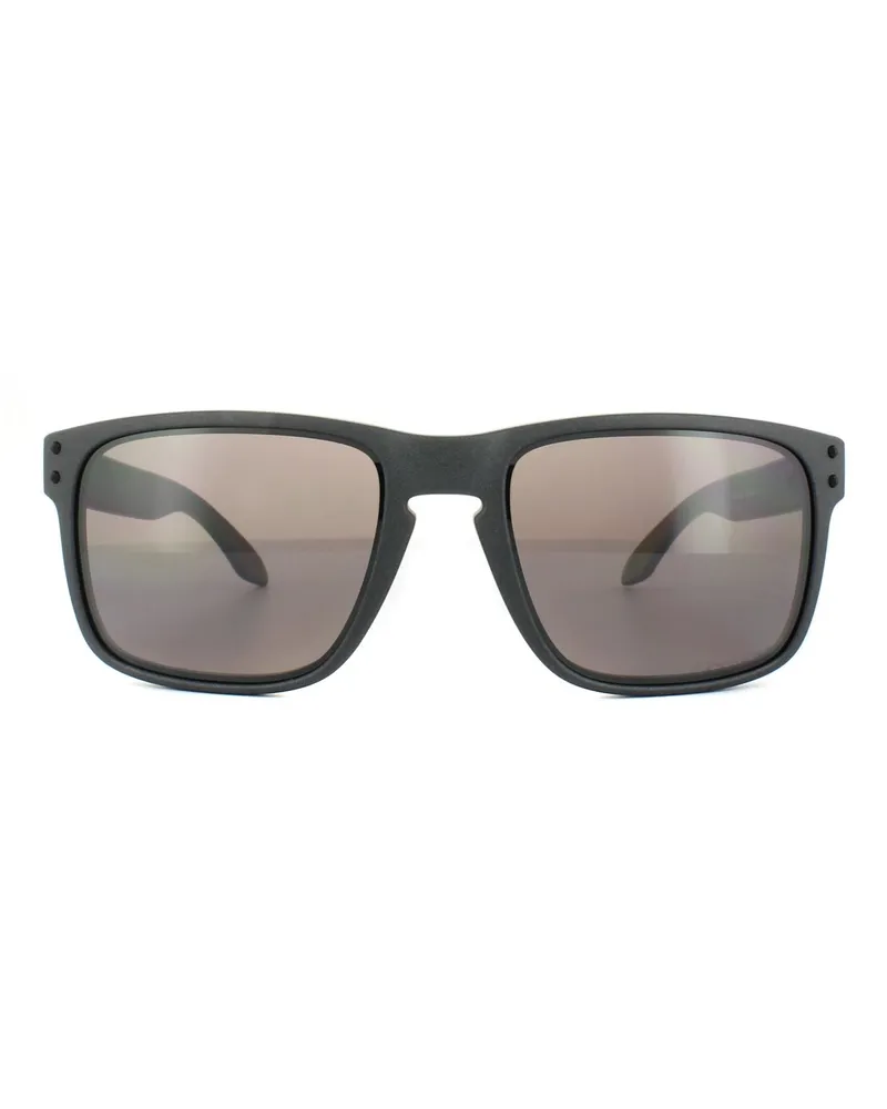 Oakley Lunettes De Soleil Holbrook OO9102-B5 ACIER PRIZM Daily Polarisé Grau