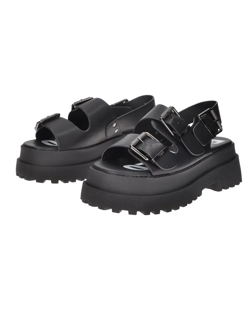 Buffalo Pluto Ari Sandalen - Schwarz Schwarz