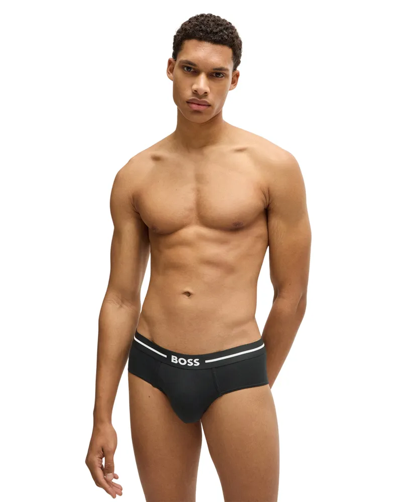 HUGO BOSS Retropants für Herren (3er-Pack) (Schwarz Schwarz