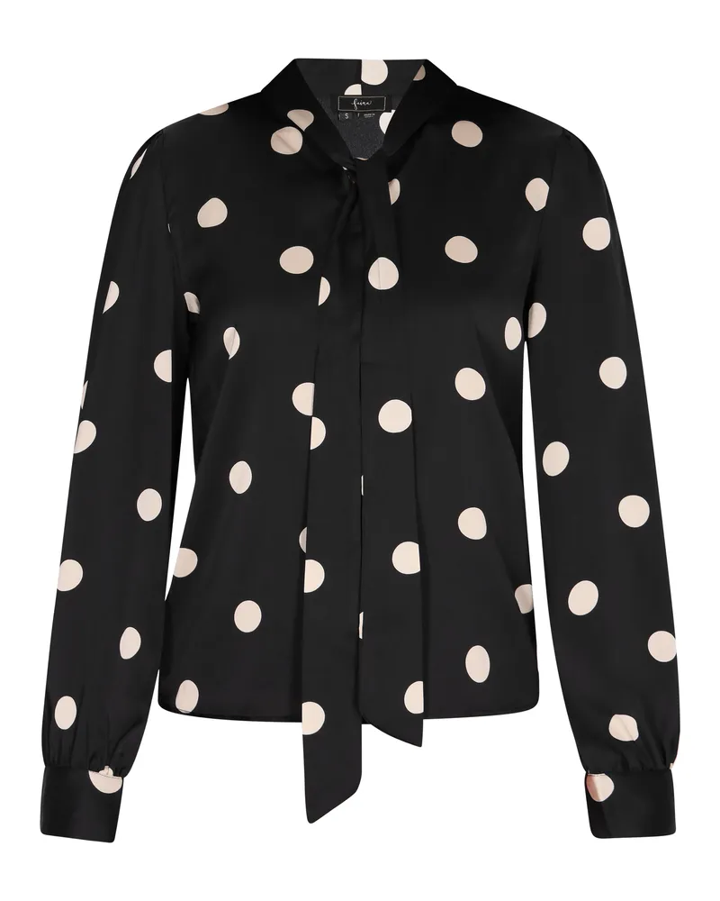 FAINA Bluse Frauen schwarz-weiß Schwarz