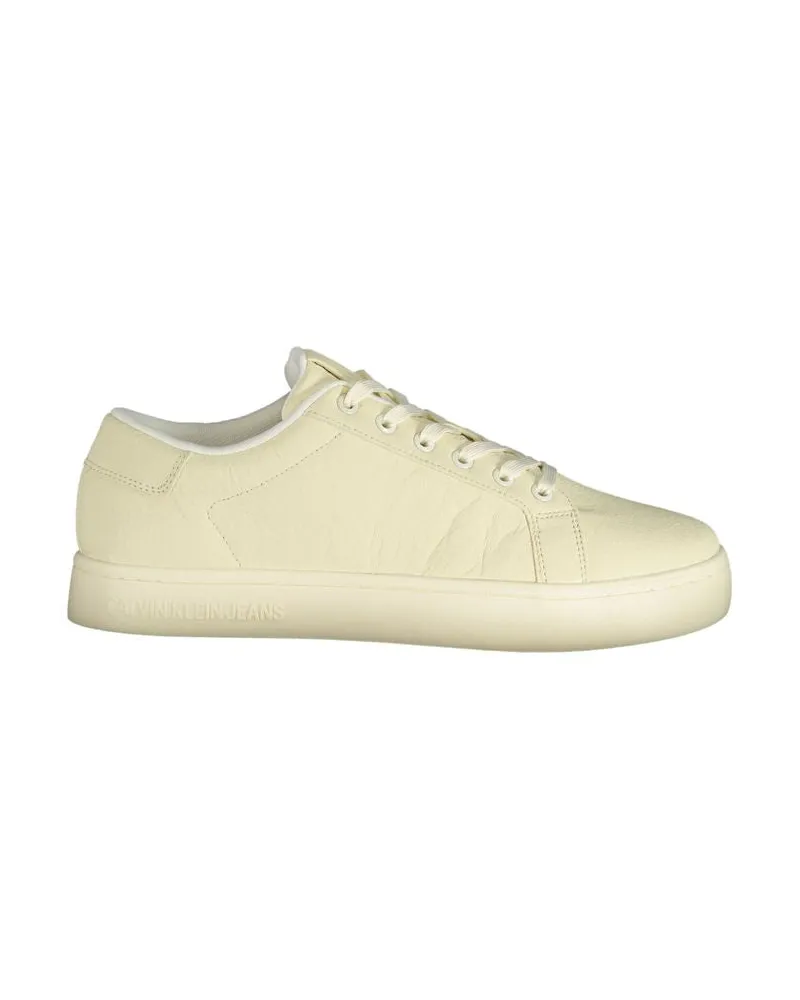 Calvin Klein Bianco Polyester Herren Sneaker - Weiß Weiß