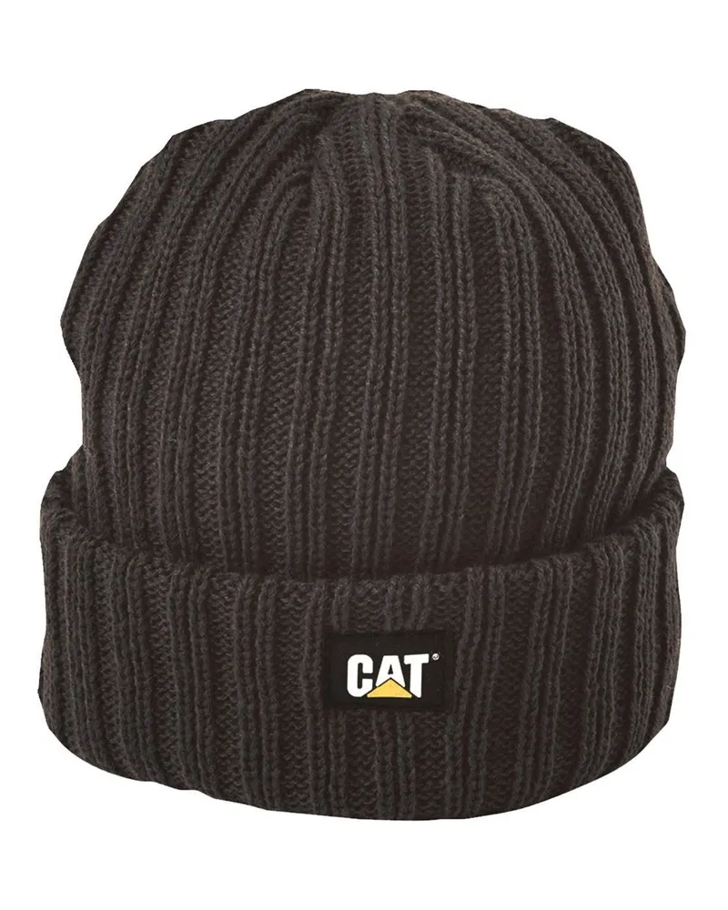 Caterpillar Footwear Rib-Uhr Unisex-Erwachsenen Schwarze Mütze Schwarz