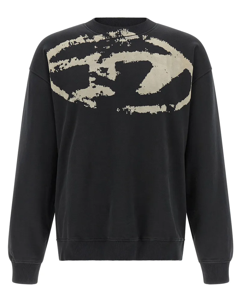 Diesel Baumwoll-Sweatshirt - Schwarz Schwarz