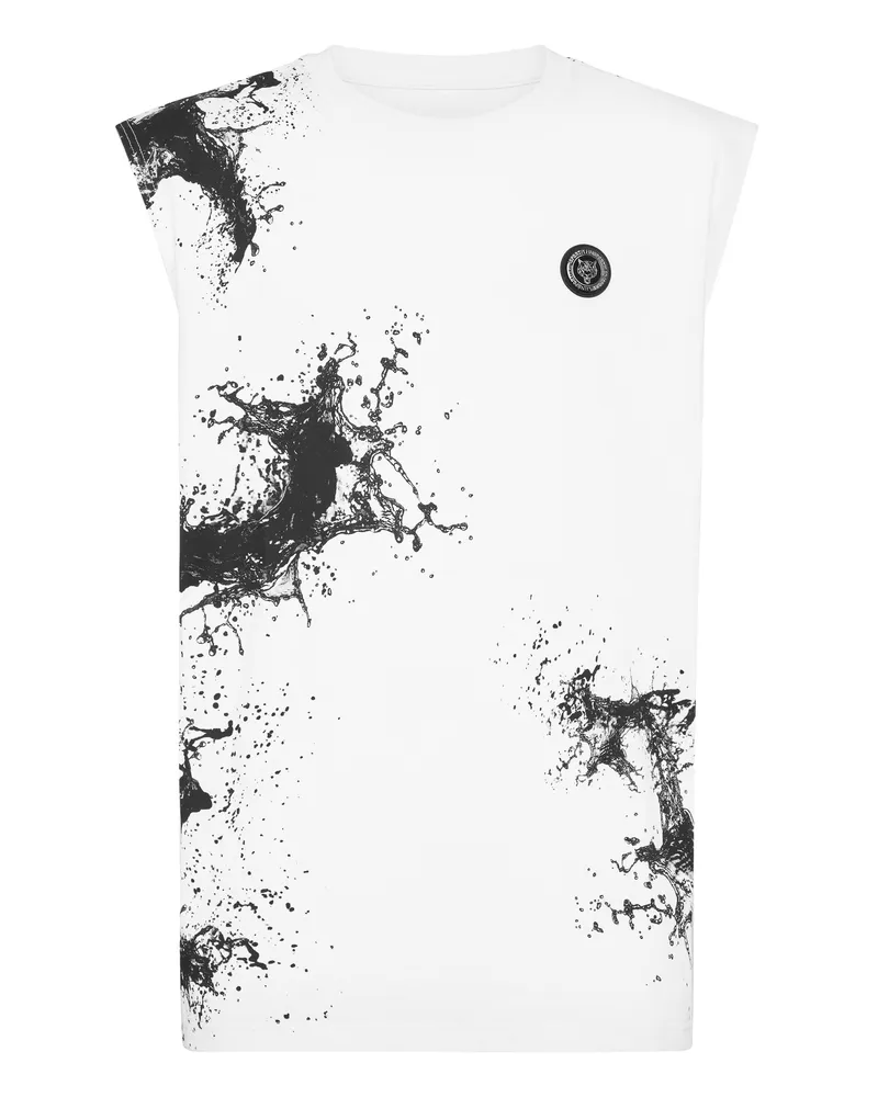 Philipp Plein Tank-Top Splash Weiß