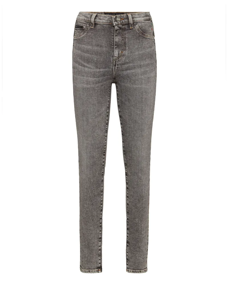 Philipp Plein Jeggings Mit Hoher Taille Grau