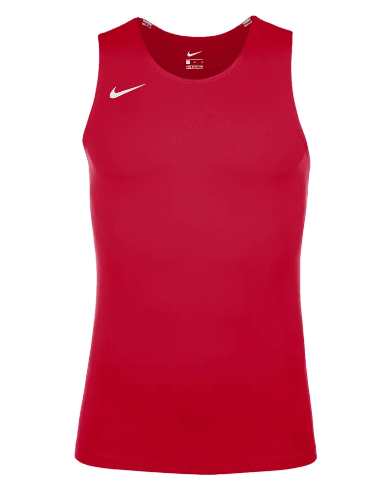 Nike Ärmelloses Oberteil für Herren, Rundhalsausschnitt, Schmal (Universitäts-Rot Rot